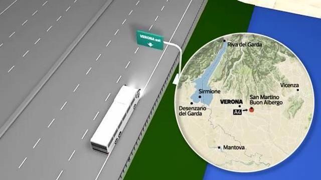 Rekonstruálták a veronai buszbaleset utolsó másodperceit