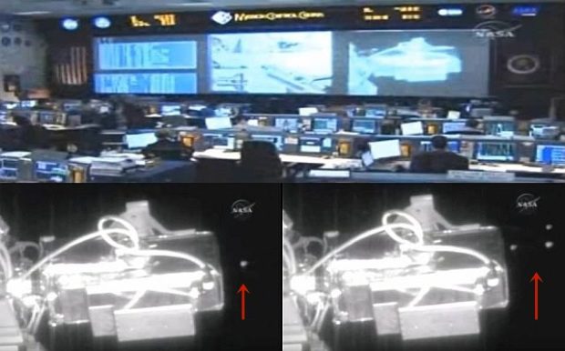 Alakzatba repülő azonosítatlan tárgyakat rögzített az űrállomás kamerája - VIDEÓ