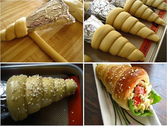 Tésztát tekert az alufóliára, majd a sütőbe tette. Ha meglátod miért, te is el akarod majd készíteni! 1