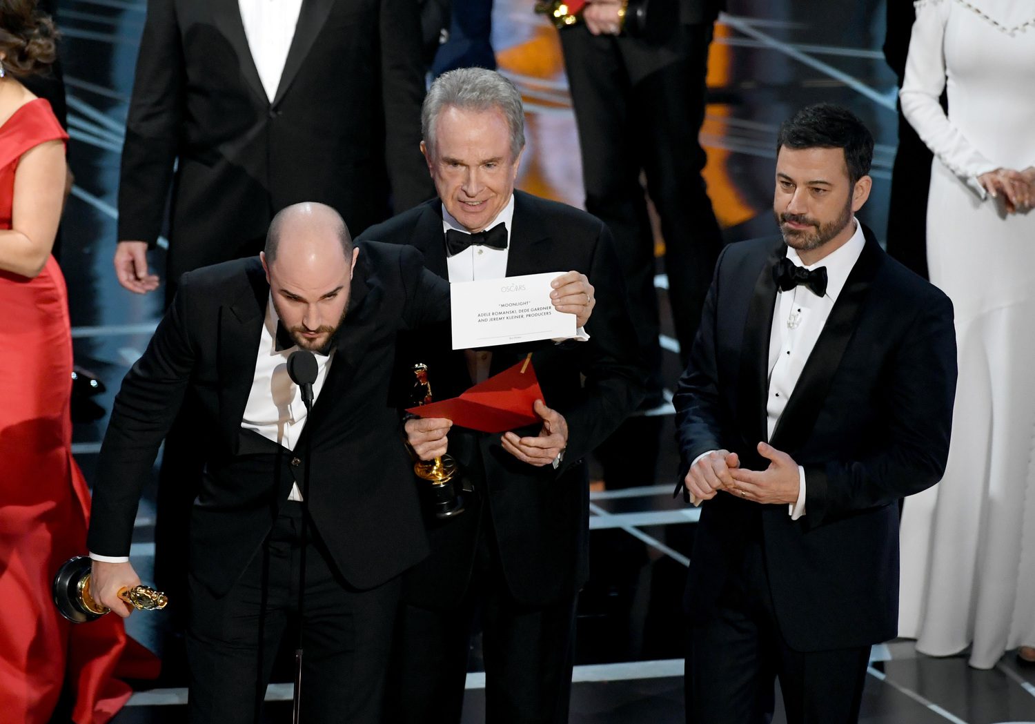 Botrány az Oscar-gálán: összekeverték a borítékokat, nem a Kaliforniai álom a legjobb film