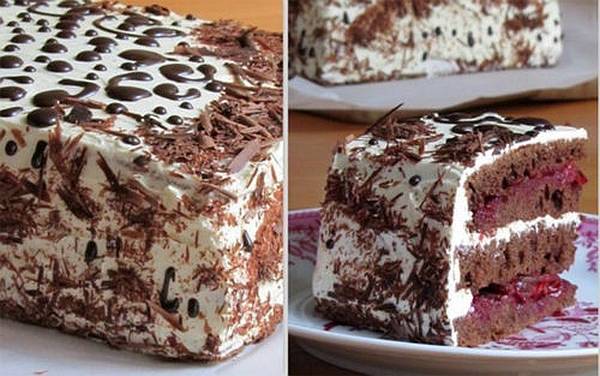 Csokoládétorta meggyel és tejfölös krémmel, házilag készített káprázatos finomság!