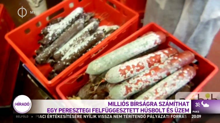 Nébih ellenőreit a peresztegi húsüzem