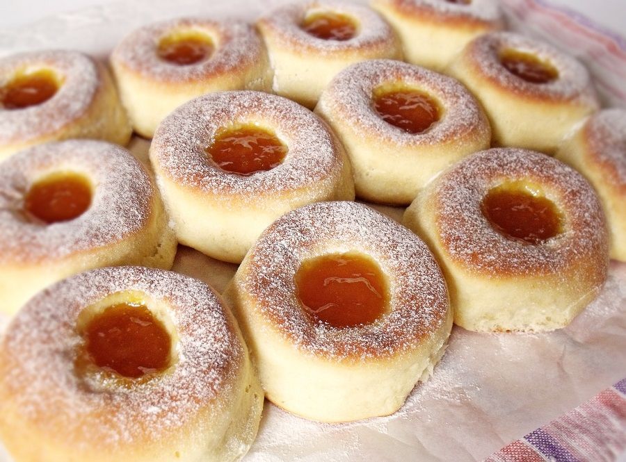 Fánk tepsiben sütve