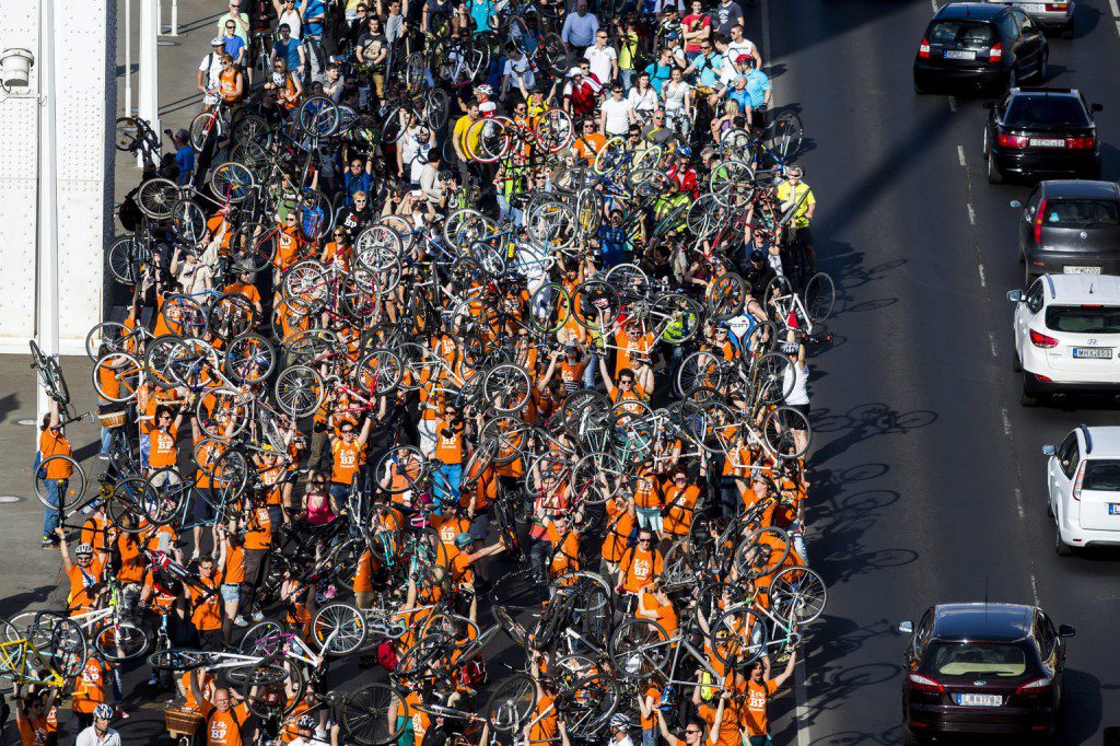 I Bike Budapest kerékpáros felvonulás