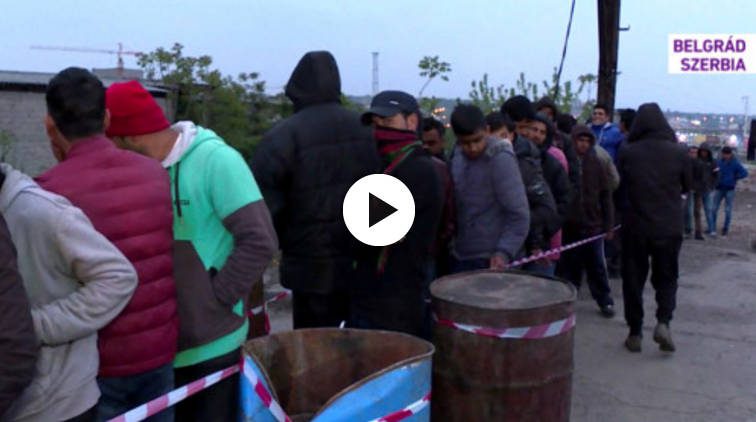 Migránsok csaptak össze Belgrádban