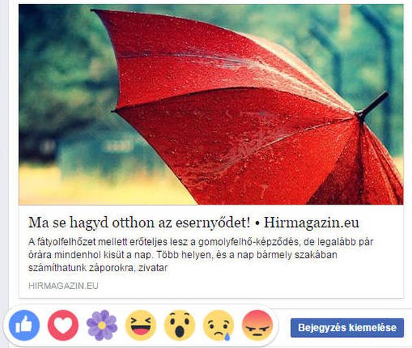 Új hangulatjelet vezetett be a Facebook