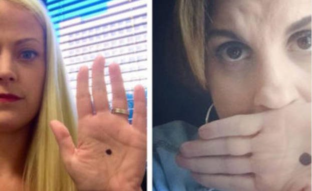 Azonnal hívd a rendőrséget, ha rajzolt fekete pöttyöt látsz egy nő tenyerén! 1