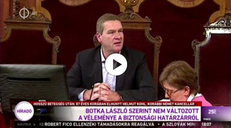 Botka véleménye nem változott a kerítésről