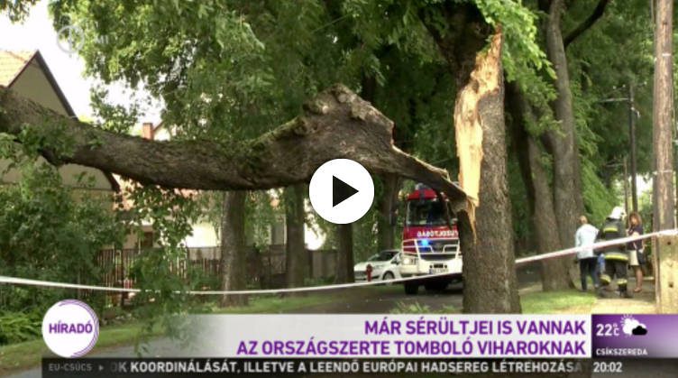 Pusztító viharok tomboltak országszerte