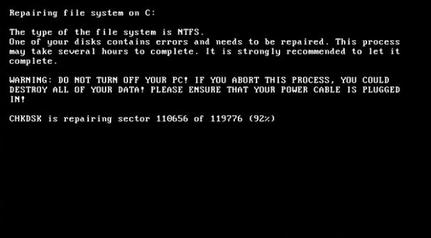 Ha ez jelenik meg a képernyődön, azonnal kapcsolt ki a gépet!