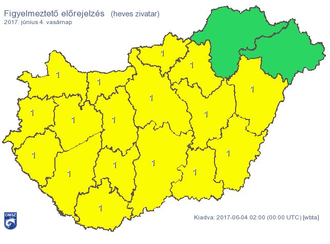 Viharokkal és jégesővel búcsúzik a hétvége