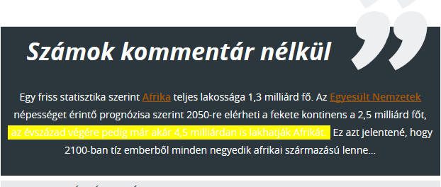 Afrika egy ketyegő bomba, ami bármikor ránk robbanhat
