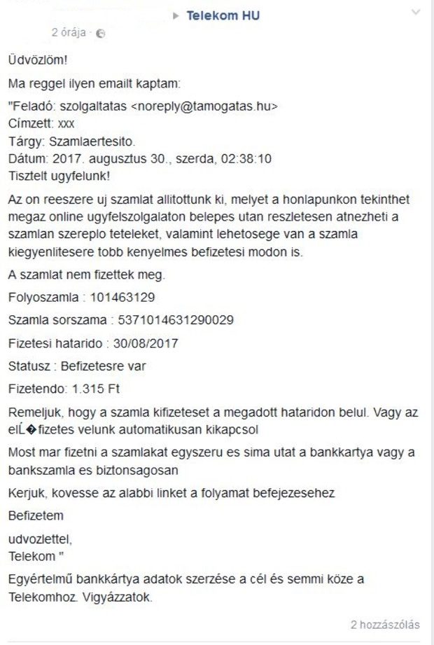 Újabb aljas trükk terjed, a Telekom nevében próbálnak átverni minket