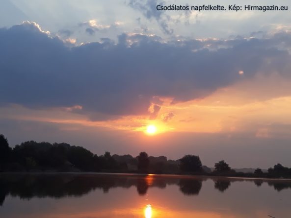 Csodálatos napfelkelte az Uri-horgásztó partján. Kép: Hirmagazin.eu (bg)